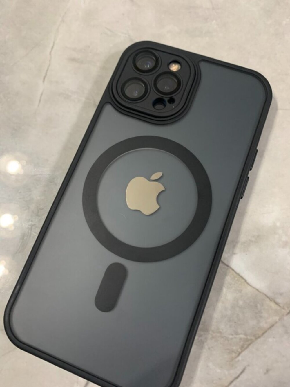 Matte Black Magnetic Frosted iPhone Case